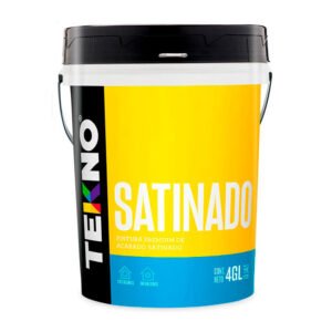 Pintura latex Satinada Tekno Blanco 4 galones
