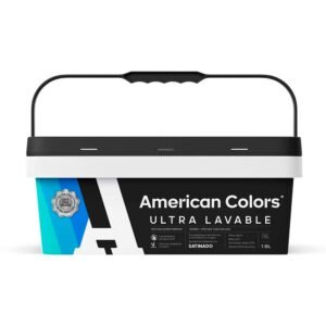 Pintura Satinada Ultralavable American Colors Blanco 3.78 litros