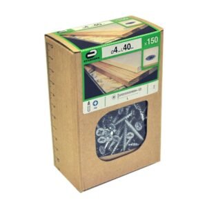 Tornillo Aglomerado Cs Pz Acero 4x40mm 150u Standers