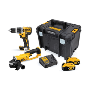 Vendido por COMBO Dewalt Inalámbrico: Taladro Percutor 1/2" 20V + Esmeril Angular 4-1/2" 20V DCK209P2T + Bateria 5.0Ah 20V Max DCB205 + Cargador
